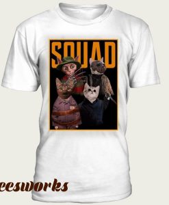 Cat Squad Reflection Squad Horror Friday The 13th Villains Halloween Horror Movie Mashup Halloween squad Unisex T-Shirt