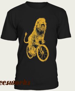 Lion Shirt - Lion Riding A Bicycle