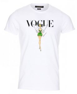 Vogue Cover Fairy Tinker Bell Peter Pan Men Women Unisex T-shirt