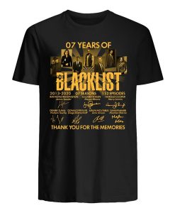 07 Years Of The Blacklist Thank You For The Memories t-shirt